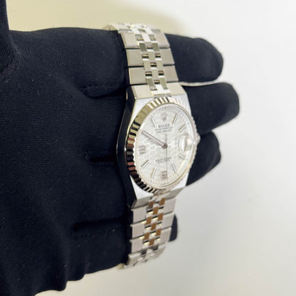 Rolex Land-Dweller 36mm White Dial Watch Ref# 127234 - Happy Jewelers Fine Jewelry Lifetime Warranty