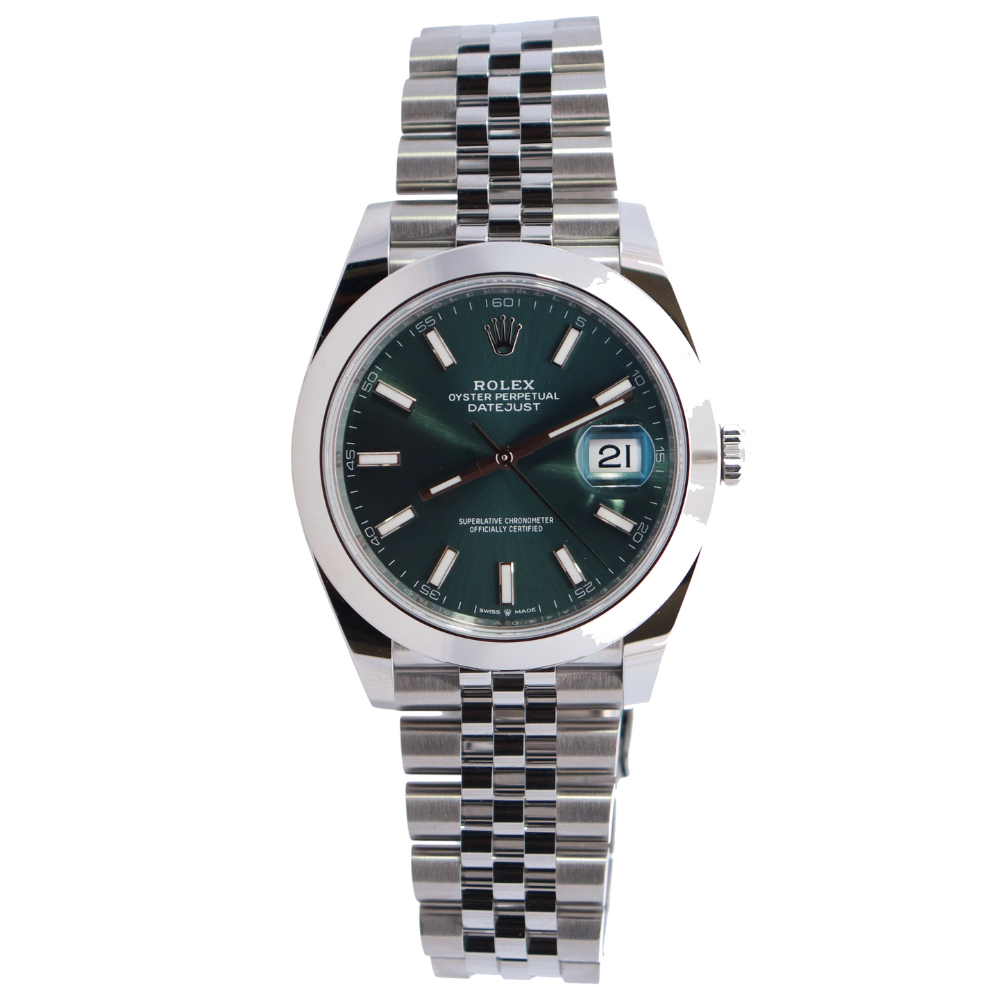 Rolex Datejust 41mm Green Dial Watch Ref# 126300