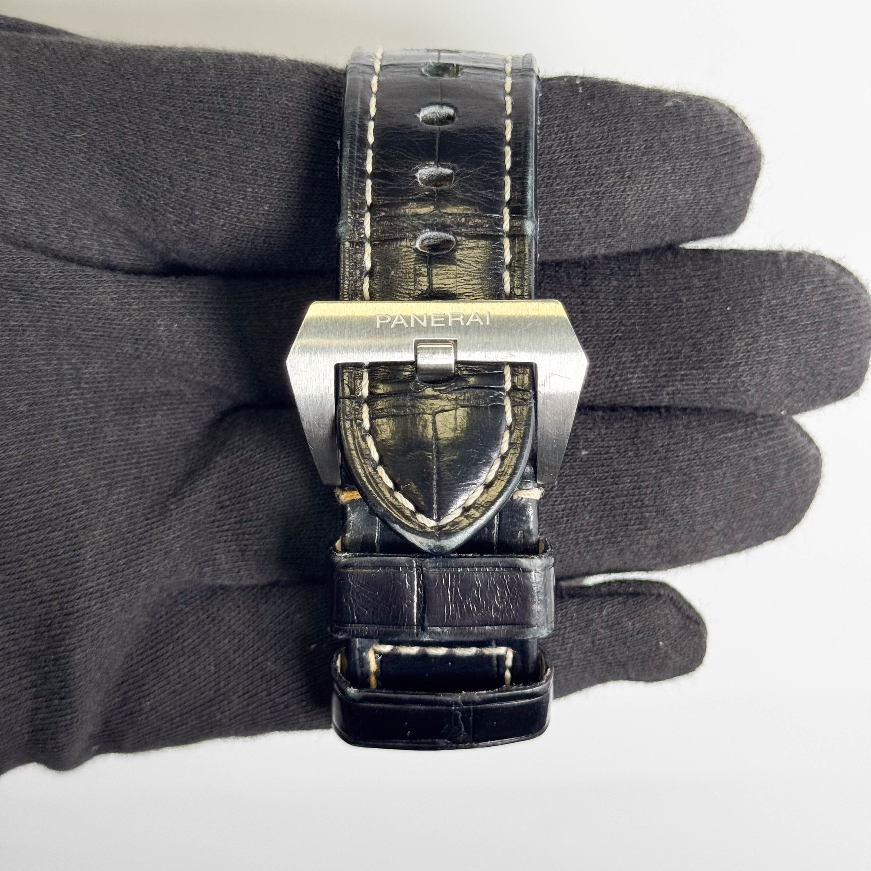 Panerai Luminor 1950 3 Days GMT 44mm Back Dial Watch Ref# PAM00321 - Happy Jewelers Fine Jewelry Lifetime Warranty