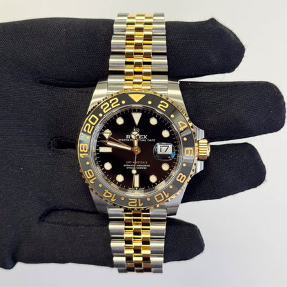Rolex GMT-Master II Guinness 40mm Black Dial Watch Ref# 126713GRNR - Happy Jewelers Fine Jewelry Lifetime Warranty
