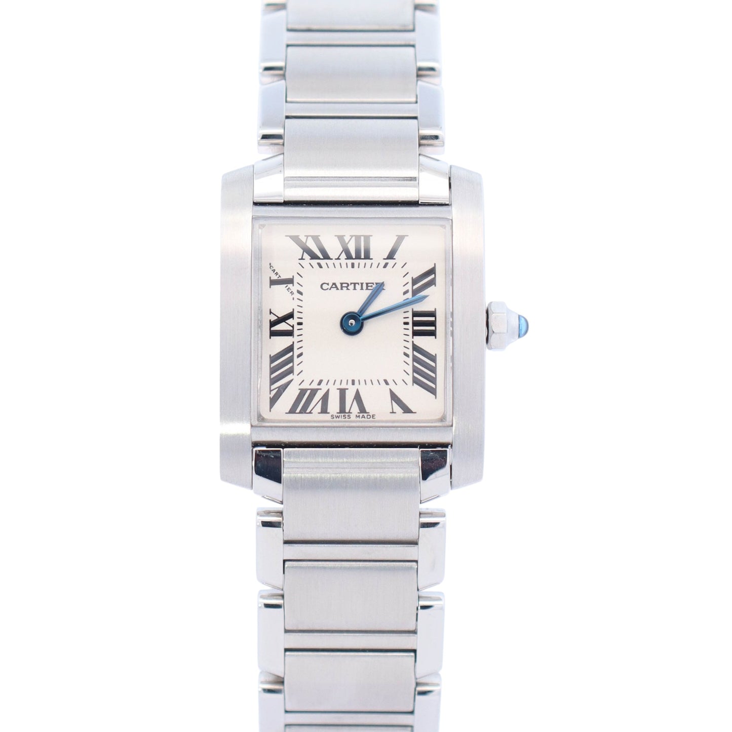 Cartier Tank 20mm Ivory Dial Watch Ref# W51008Q3