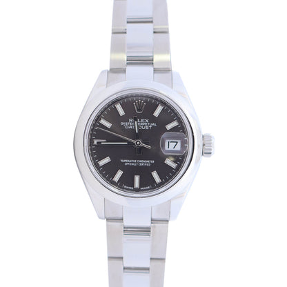 Rolex Datejust 28mm Stainless Steel Rhodium Stick Dial Watch Ref# 279160 - Happy Jewelers Fine Jewelry Lifetime Warranty