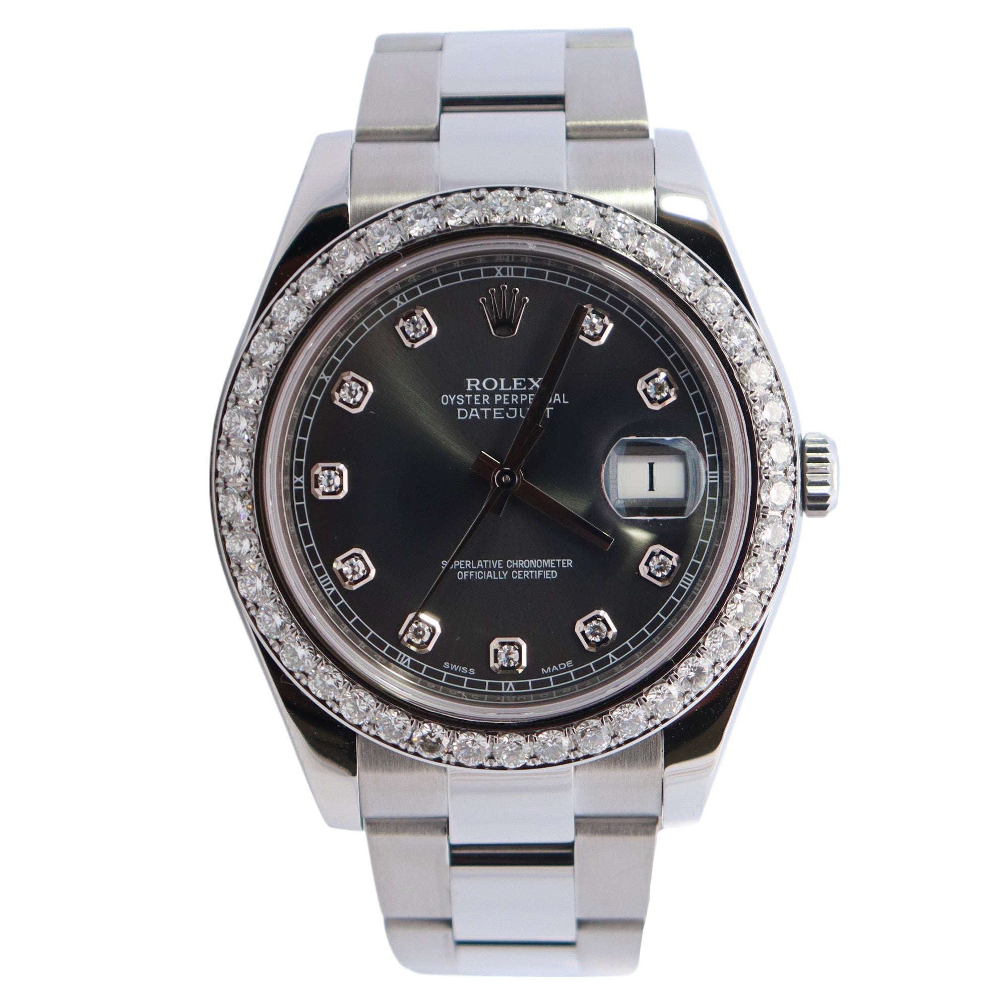 Rolex Datejust 41mm Rhodium Dial Watch Ref# 116334 - Happy Jewelers Fine Jewelry Lifetime Warranty