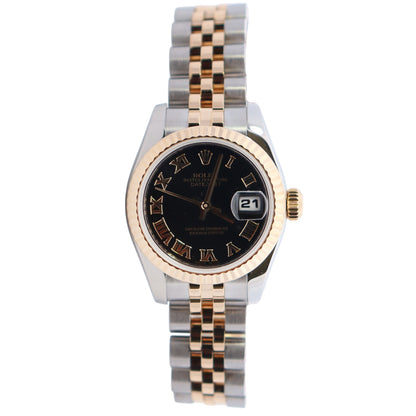 Rolex Datejust 26mm Black Dial Watch Ref# 179173 - Happy Jewelers Fine Jewelry Lifetime Warranty