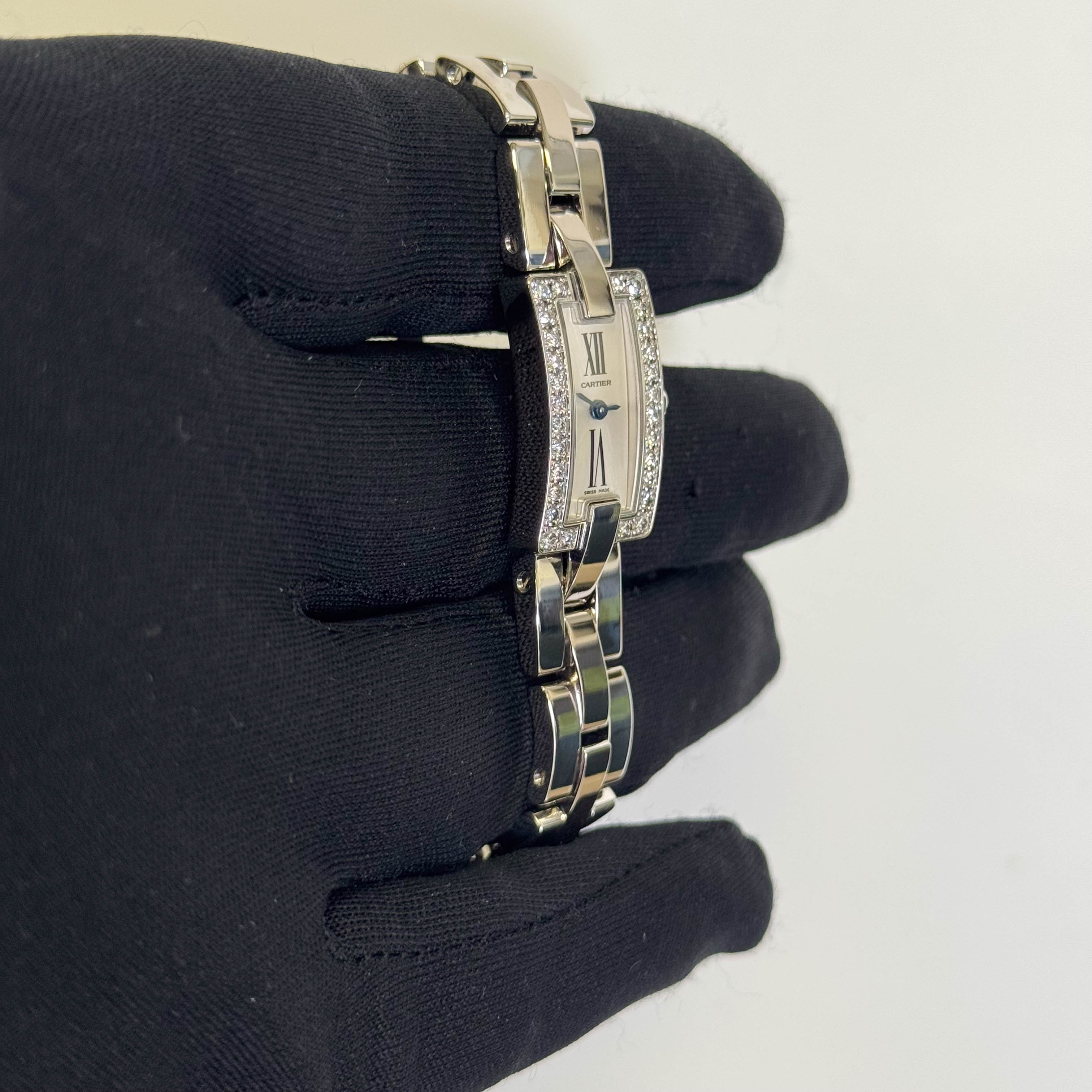 Cartier Ballerine 23x14mm Silver Dial Watch Ref# WG40033J