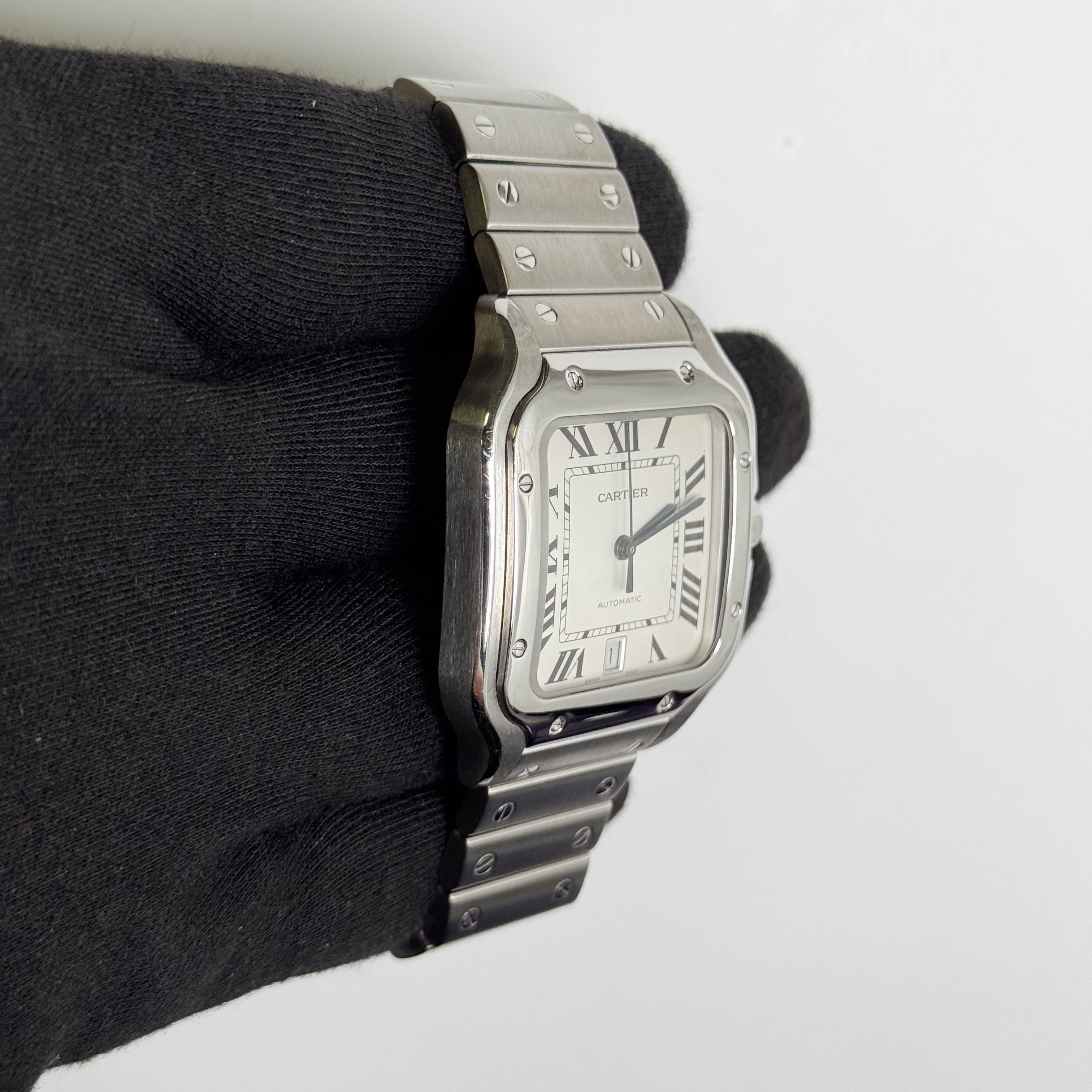 Cartier Santos 40mm White Dial Watch Ref# WSSA0009 - Happy Jewelers Fine Jewelry Lifetime Warranty