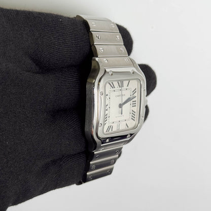 Cartier Santos 40mm White Dial Watch Ref# WSSA0009 - Happy Jewelers Fine Jewelry Lifetime Warranty