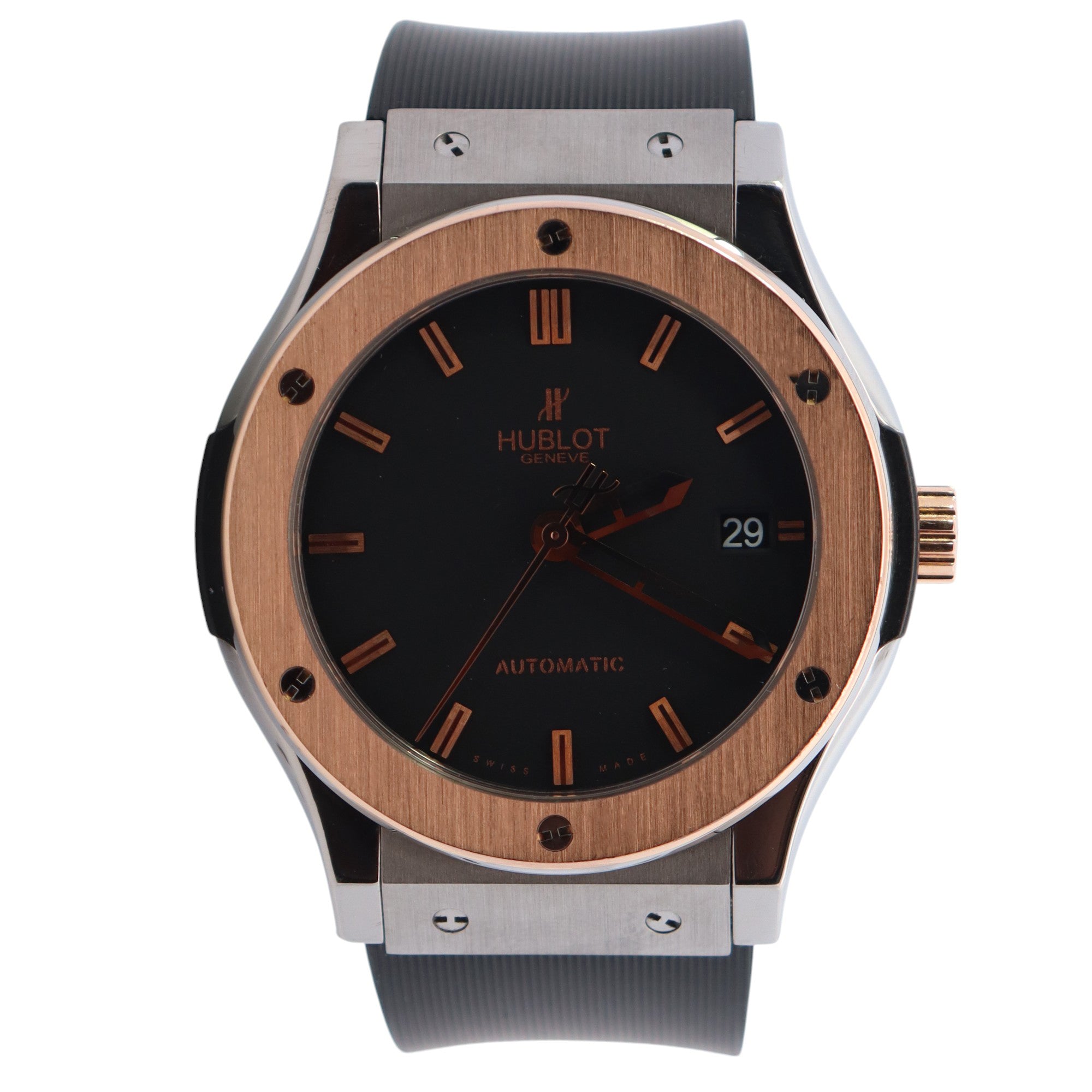 Hublot Classic Fusion 45mm Black Dial Watch Ref# 511.NO.1181.RX - Happy Jewelers Fine Jewelry Lifetime Warranty