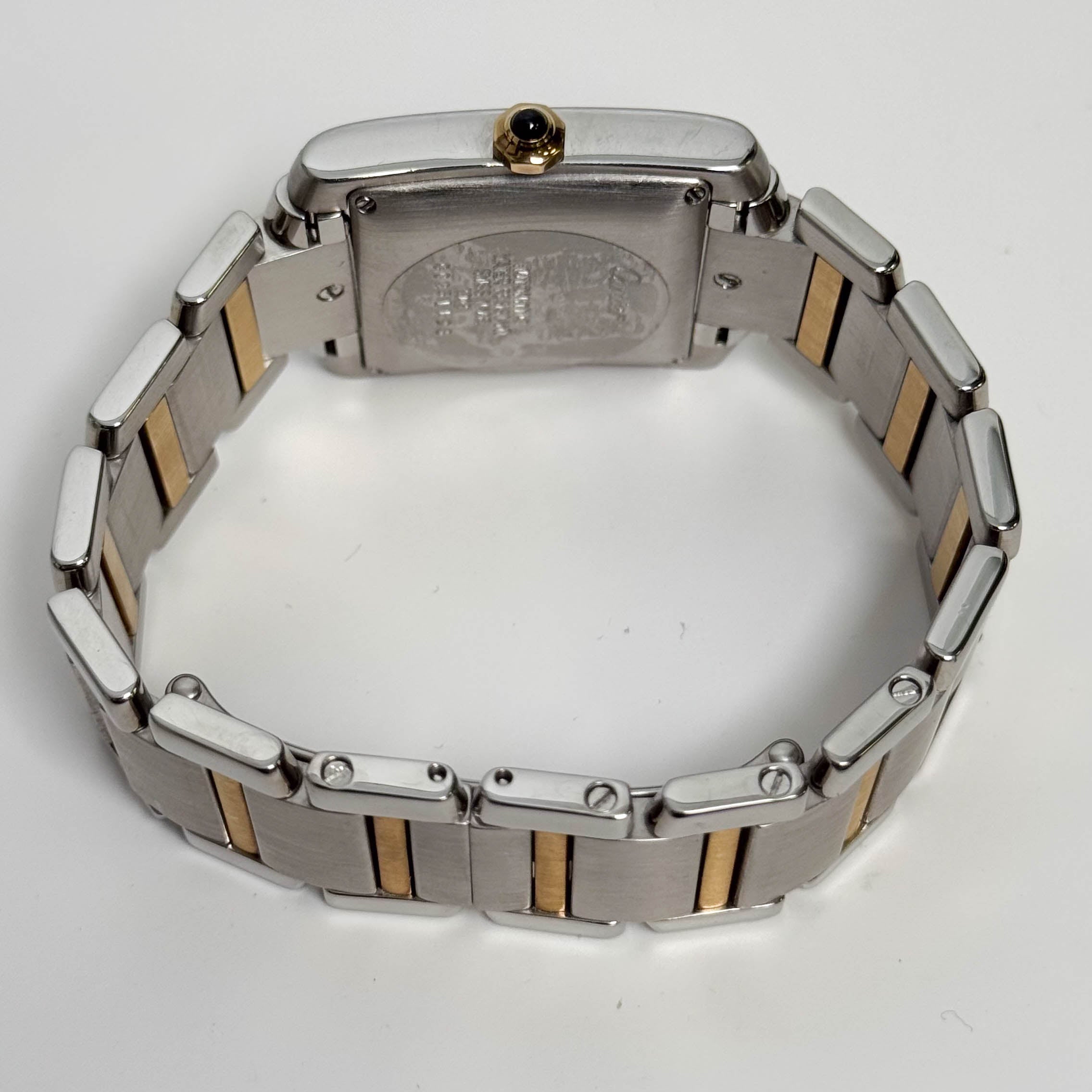 Cartier Tank Stainless Steel 32mm White Dial Watch Ref# W51005Q4 - Happy Jewelers Fine Jewelry Lifetime Warranty