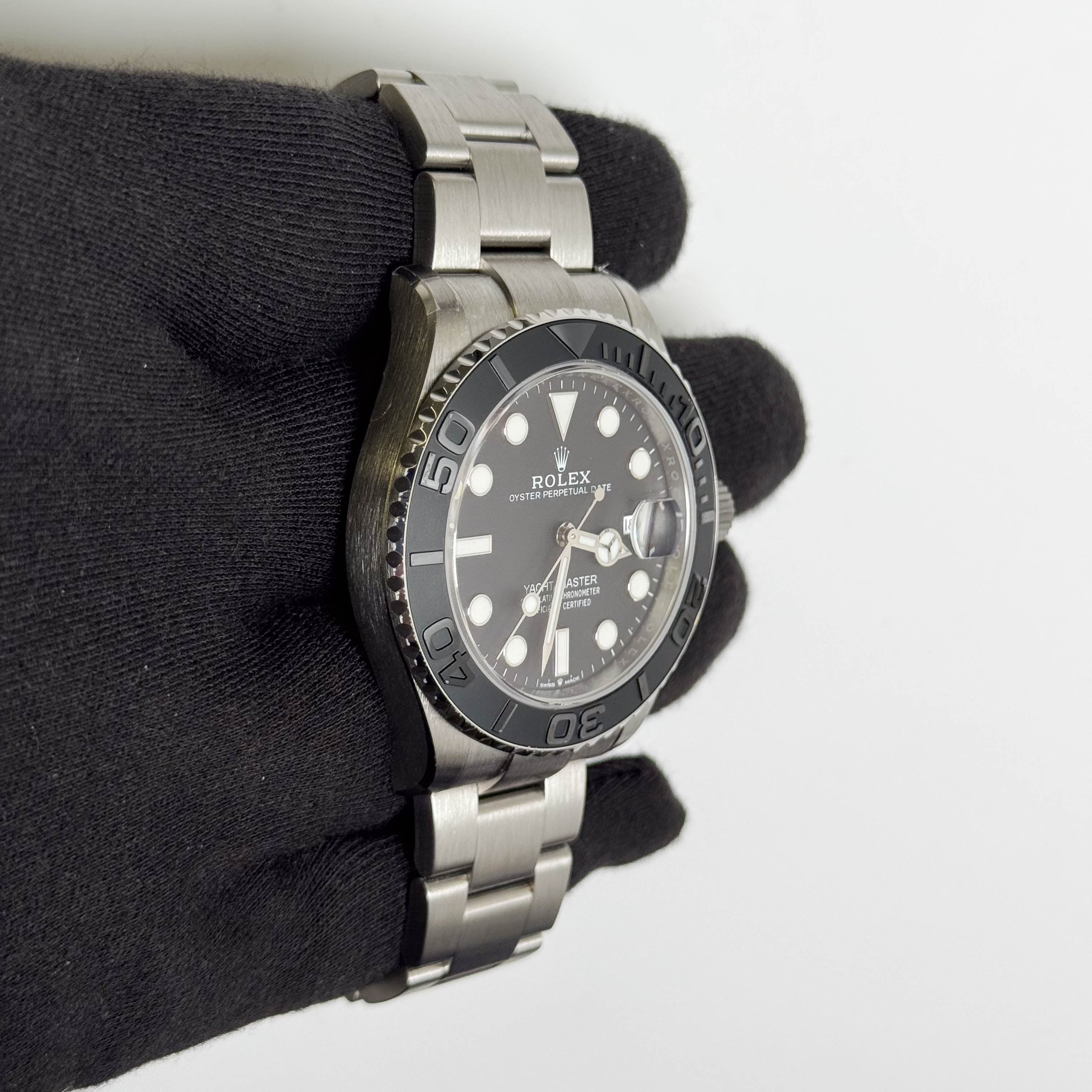 Rolex Yacht-Master 42mm Black Dial Watch Ref# 226627