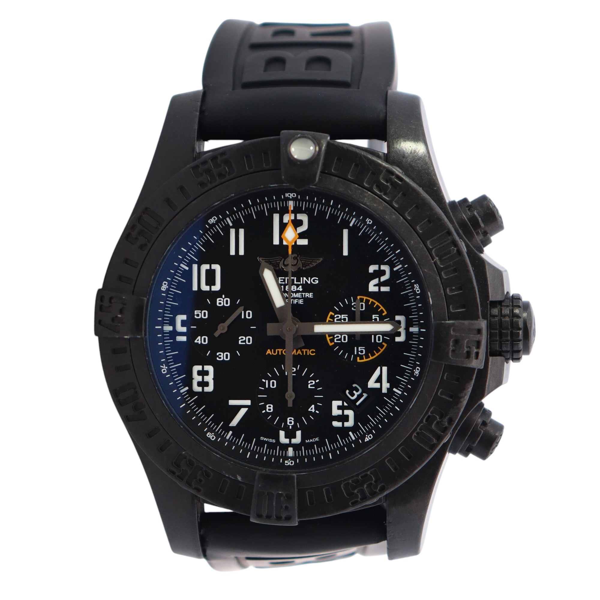 Breitling Avenger 45mm Black Dial Watch Ref# XB0180 - Happy Jewelers Fine Jewelry Lifetime Warranty