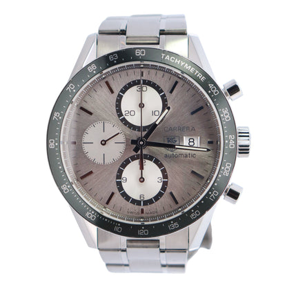 Tag Heuer Carrera 41mm Silver Dial Watch Ref# CV2011.BA0786 - Happy Jewelers Fine Jewelry Lifetime Warranty