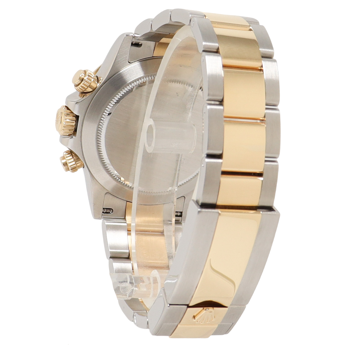 Rolex Daytona Two Tone Yellow Gold & Steel 40mm Factory MOP Diamond Dial Watch Reference#: 116523 - Happy Jewelers Fine Jewelry Lifetime Warranty