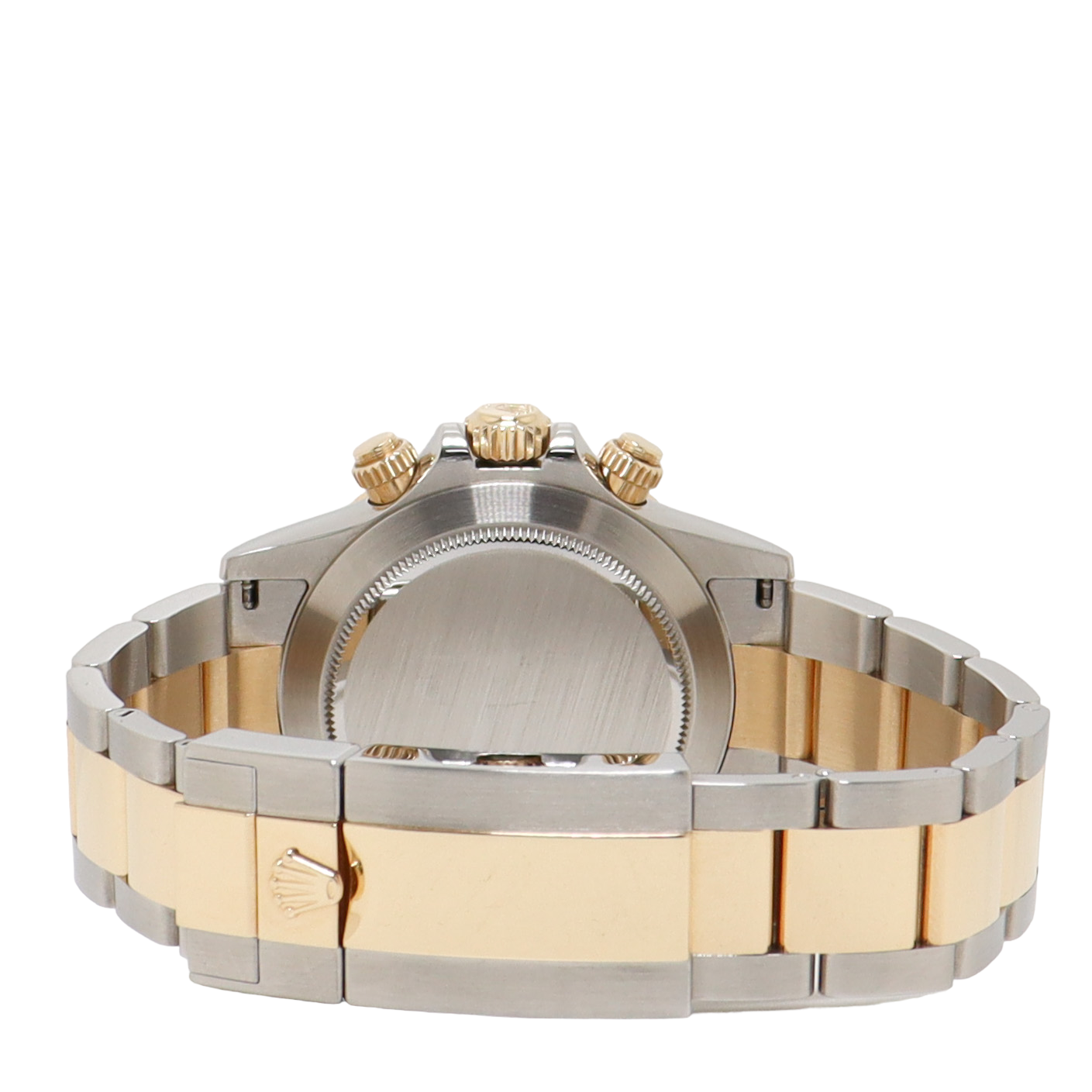 Rolex Daytona Two Tone Yellow Gold & Steel 40mm Factory MOP Diamond Dial Watch Reference#: 116523 - Happy Jewelers Fine Jewelry Lifetime Warranty