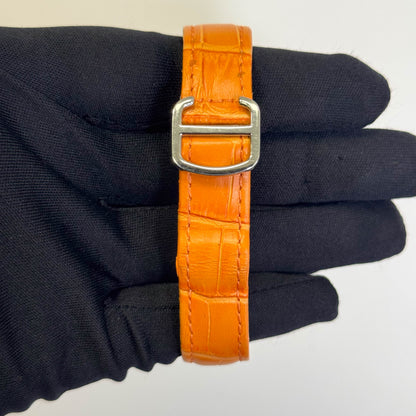 Cartier Tank Solo 23mm Orange Dial Watch Ref# W1019455 - Happy Jewelers Fine Jewelry Lifetime Warranty