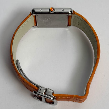 Cartier Tank Solo 23mm Orange Dial Watch Ref# W1019455 - Happy Jewelers Fine Jewelry Lifetime Warranty
