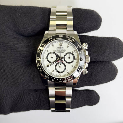 Rolex Daytona 40mm White Dial Watch Ref# 126500LN - Happy Jewelers Fine Jewelry Lifetime Warranty