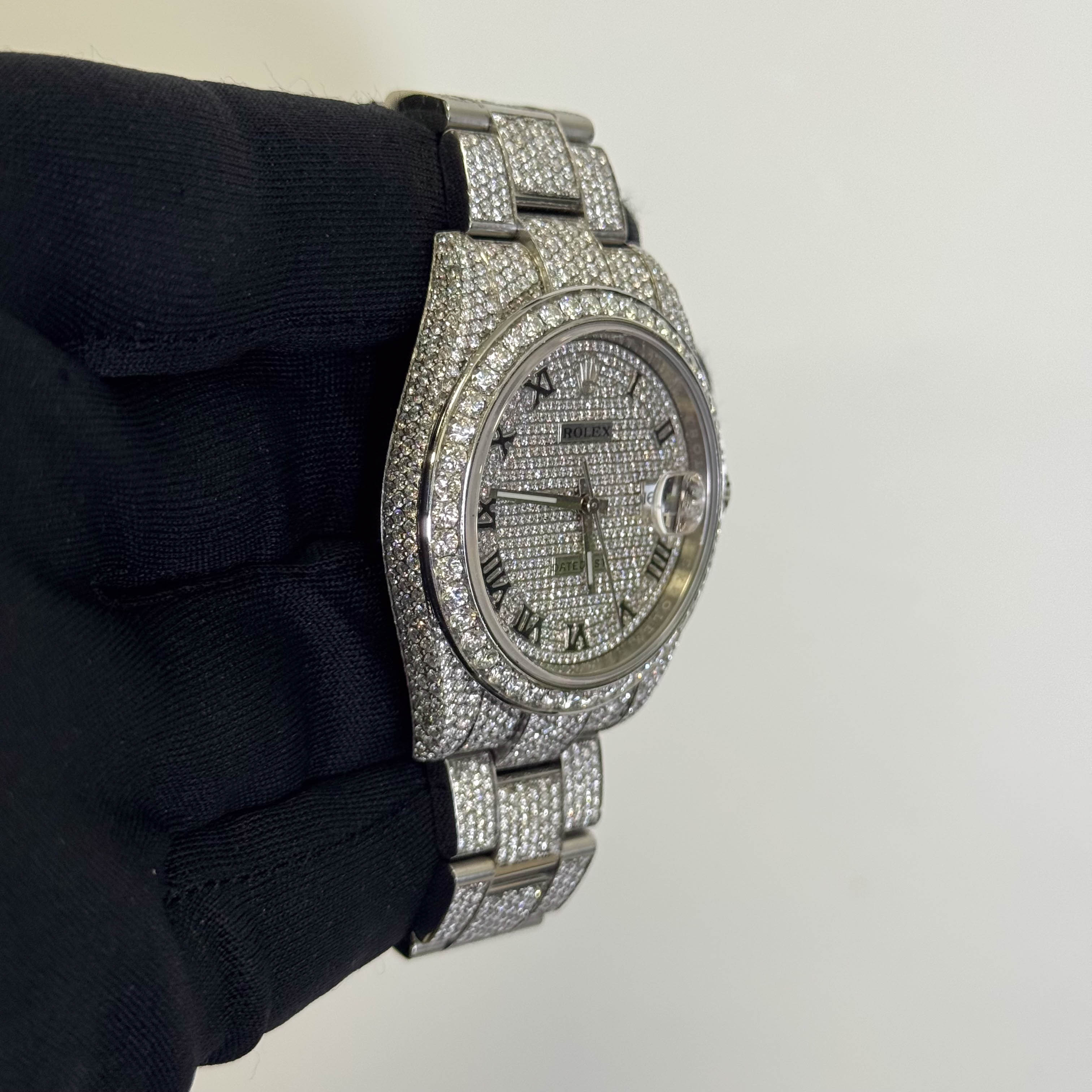 Rolex Datejust 41mm Pave Dial Watch Ref# 126300