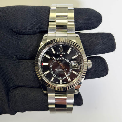 Rolex Sky-Dweller 42mm Black Dial Watch Ref# 336934 - Happy Jewelers Fine Jewelry Lifetime Warranty