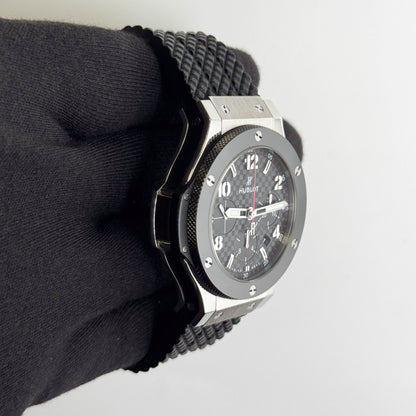 Hublot Big Bang 44mm Black Carbon Dial Watch Ref# 301.SB.131.RX - Happy Jewelers Fine Jewelry Lifetime Warranty