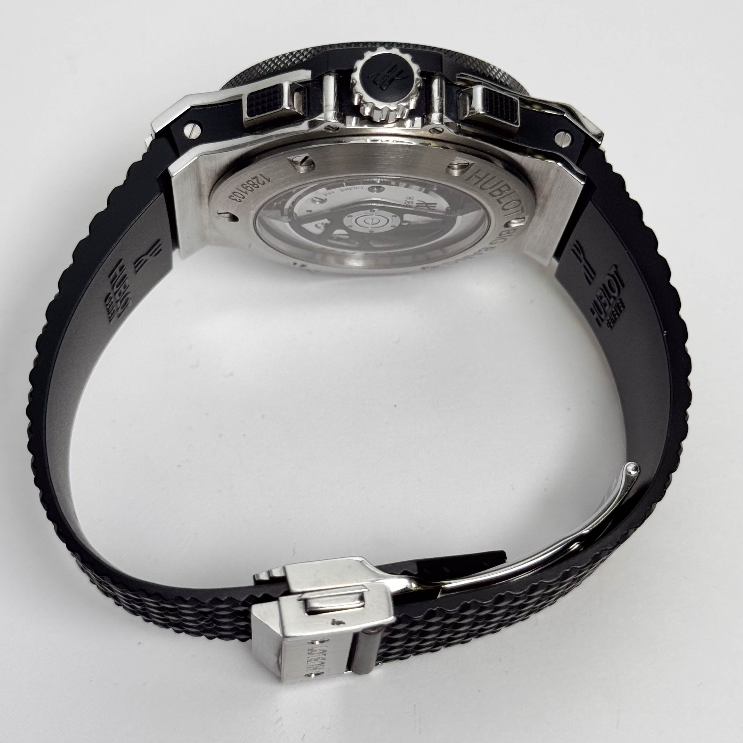 Hublot Big Bang 44mm Black Carbon Dial Watch Ref# 301.SB.131.RX - Happy Jewelers Fine Jewelry Lifetime Warranty