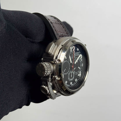 U-Boat RATTRAPAMTE 51mm Black Dial Watch Ref# U51 RATTRAPAMTE - Happy Jewelers Fine Jewelry Lifetime Warranty