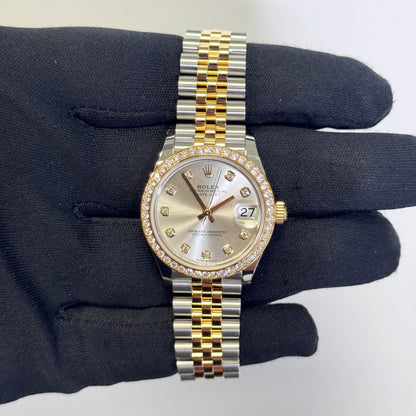 Rolex Datejust 31mm Silver Dial Watch Ref# 278383RBR - Happy Jewelers Fine Jewelry Lifetime Warranty