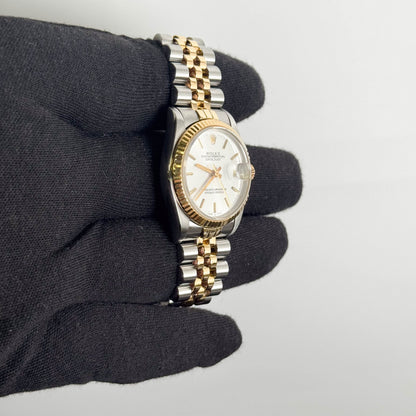 Rolex Datejust 31mm Silver Dial Watch Ref# 68273