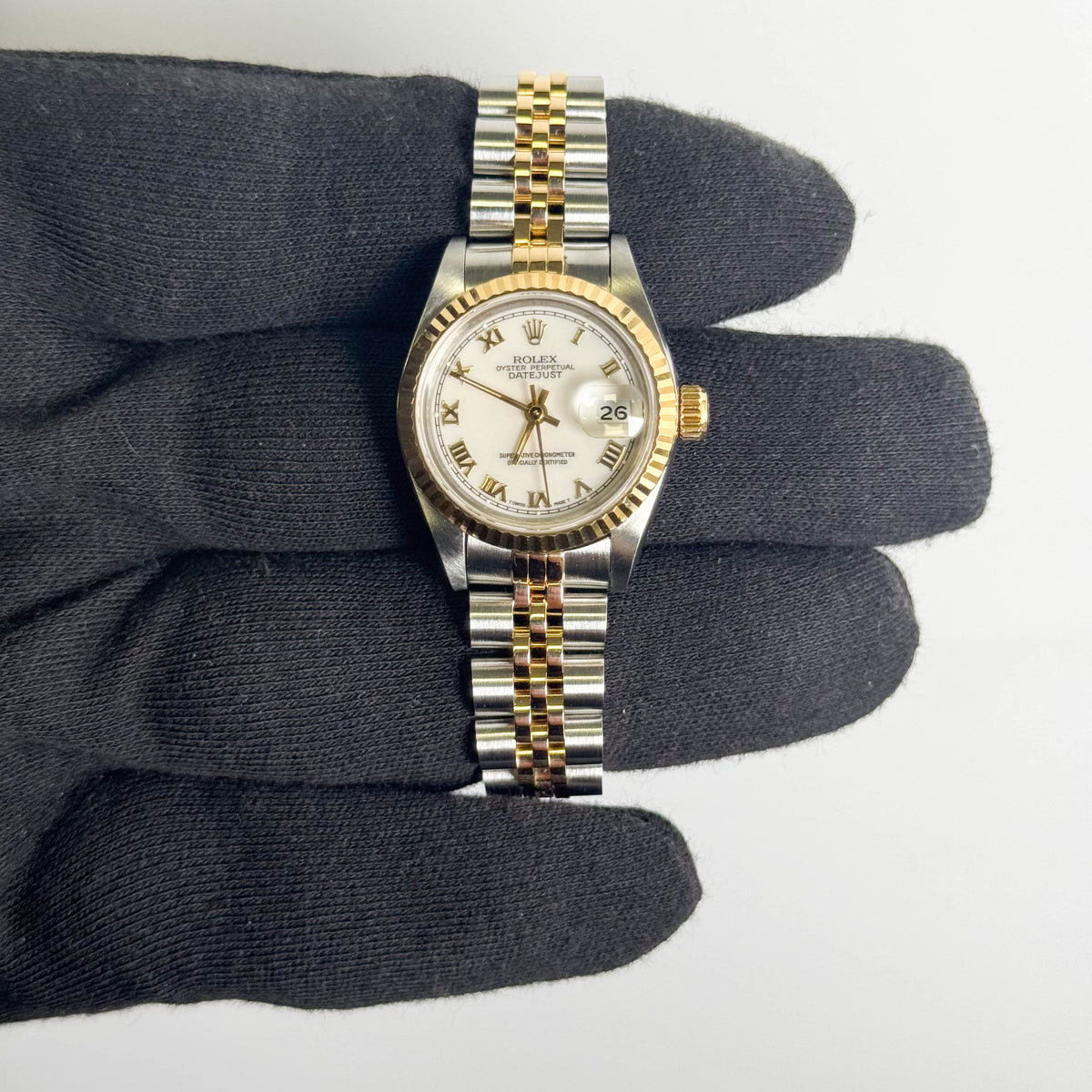Rolex Datejust 26mm White Dial Watch Ref# 69173