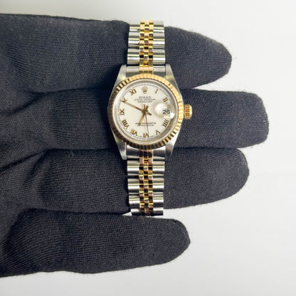 Rolex Datejust 26mm White Dial Watch Ref# 69173