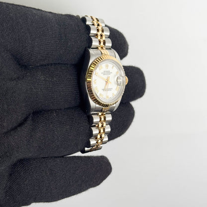 Rolex Datejust 26mm White Dial Watch Ref# 69173