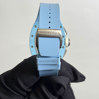 Richard Mille RM011 Blue Ceramic 42mm Openwork Dial Watch Ref# RM011 - Happy Jewelers Fine Jewelry Lifetime Warranty