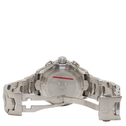 TAG Heuer Link Calibre 16 Stainless Steel 43mm Black Chronograph Dial Watch Reference#: CAT2010 - Happy Jewelers Fine Jewelry Lifetime Warranty