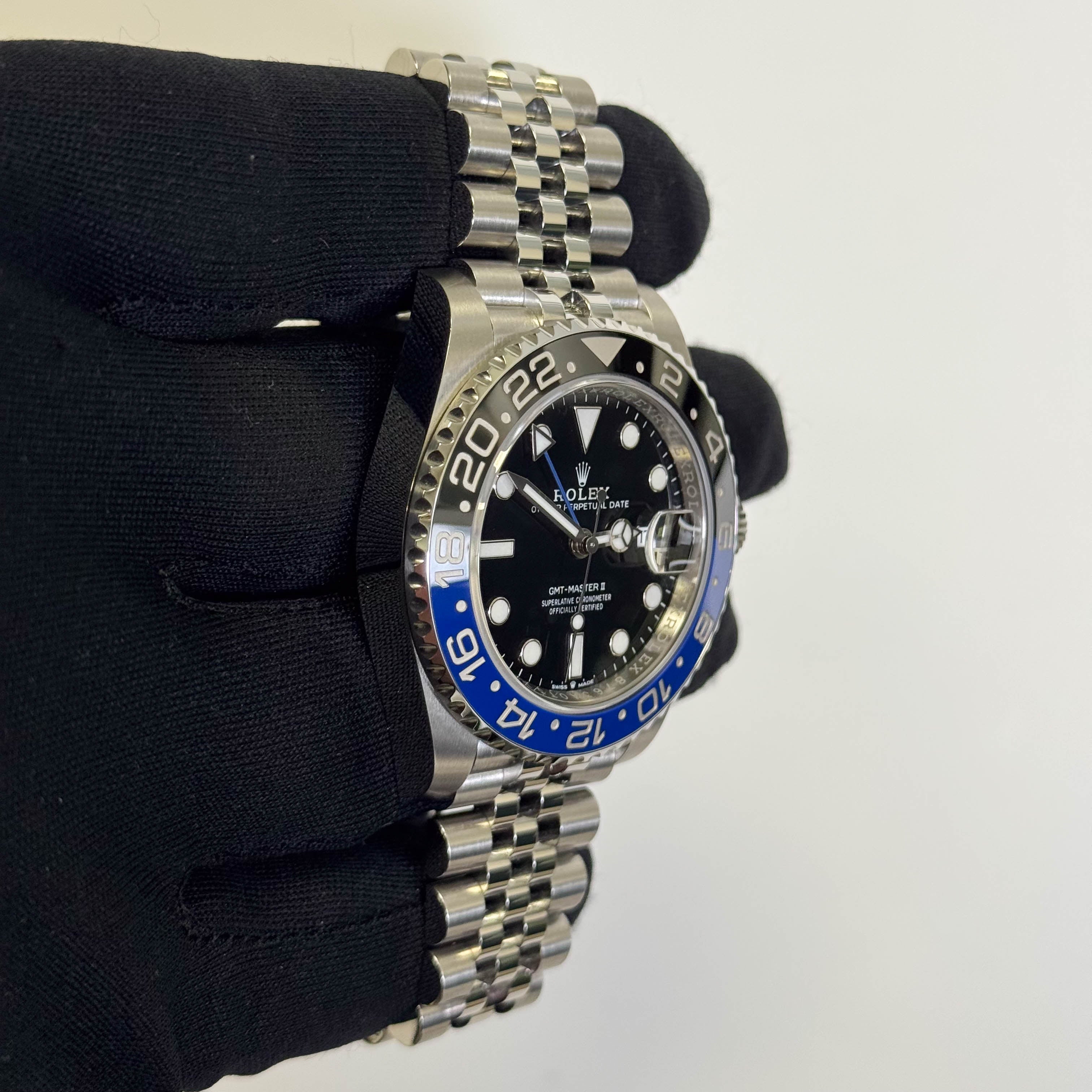 Rolex GMT Master II 40mm "Batgirl" Black Dial Watch Ref# 126710BLNR - Happy Jewelers Fine Jewelry Lifetime Warranty