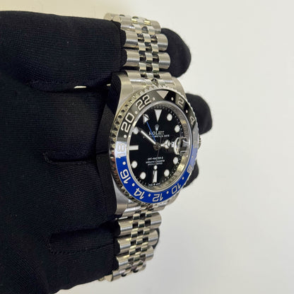 Rolex GMT Master II 40mm "Batgirl" Black Dial Watch Ref# 126710BLNR - Happy Jewelers Fine Jewelry Lifetime Warranty