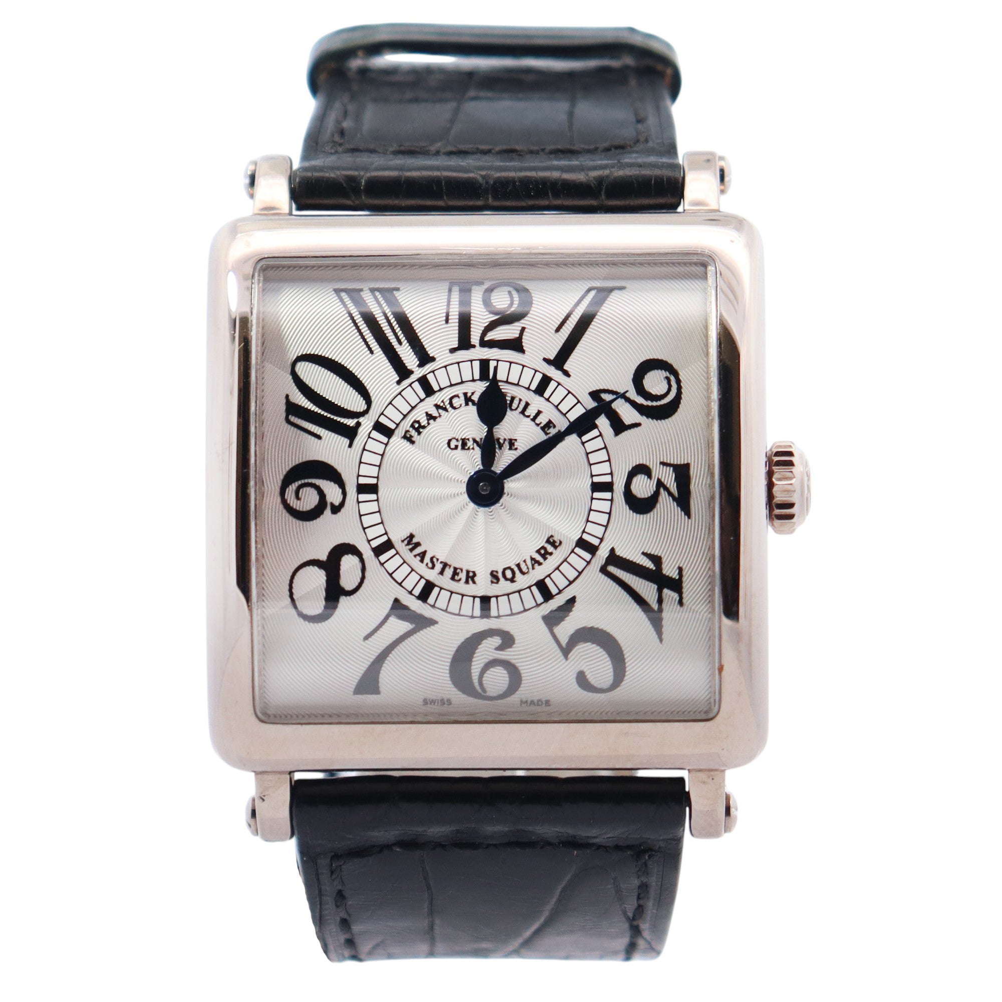 Franck Muller Master Square 32mm Silver Dial Watch Ref# 6002 M QZ V - Happy Jewelers Fine Jewelry Lifetime Warranty