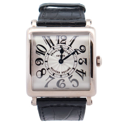 Franck Muller Master Square 32mm Silver Dial Watch Ref# 6002 M QZ V - Happy Jewelers Fine Jewelry Lifetime Warranty