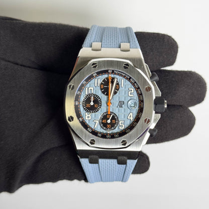 Audemars Piguet Royal Oak Offshore 42mm Blue Dial Watch Ref# 26238ST.OO.A340CA.01 - Happy Jewelers Fine Jewelry Lifetime Warranty