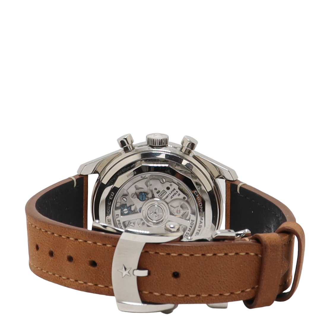 Zenith El Primero Stainless Steel 38mm Black Chronograph Dial Watch Reference#: 03.3200.3600/21.C903 - Happy Jewelers Fine Jewelry Lifetime Warranty