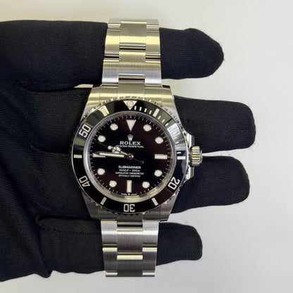 Rolex Submariner 41mm Black Dial Watch Ref# 124060 - Happy Jewelers Fine Jewelry Lifetime Warranty