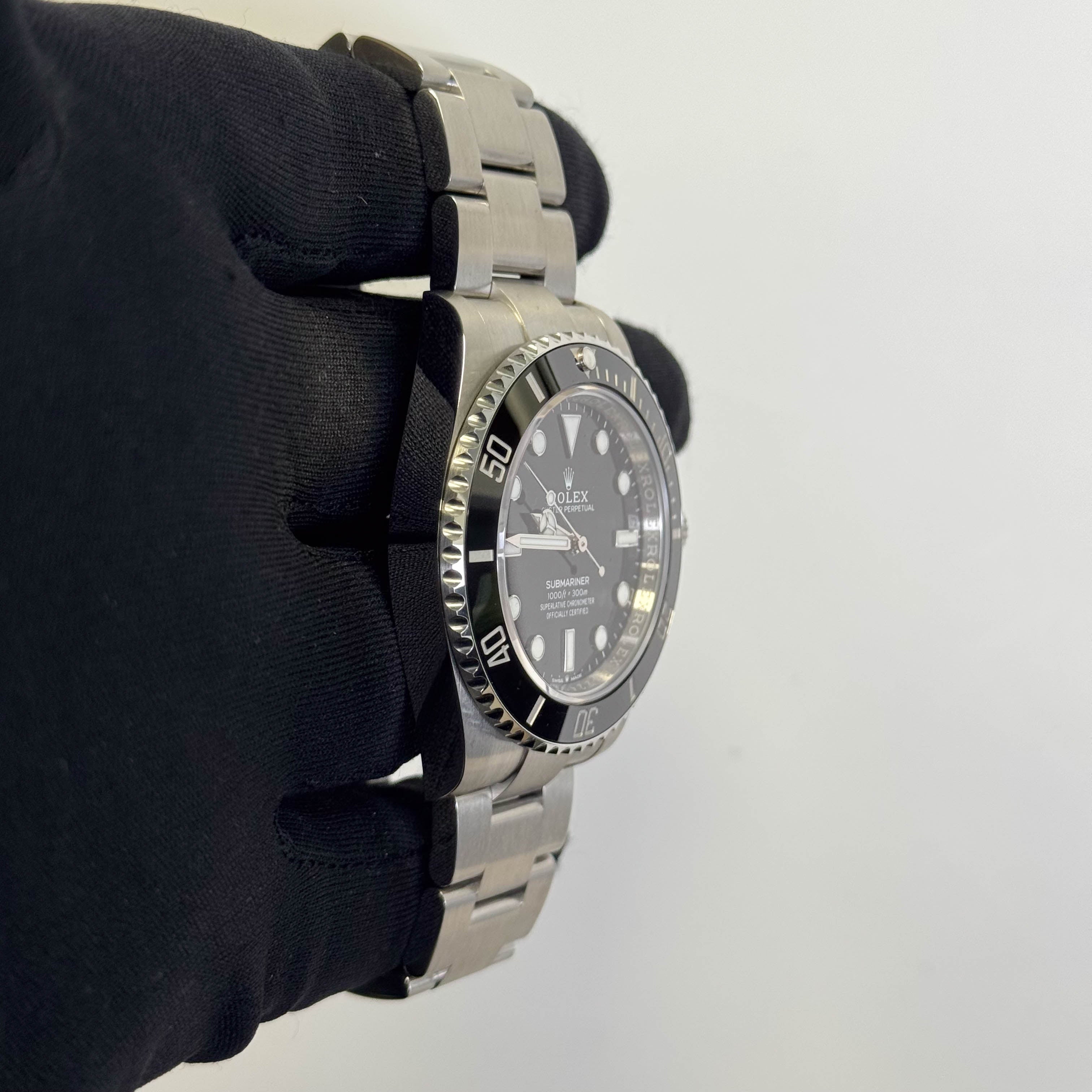 Rolex Submariner 41mm Black Dial Watch Ref# 124060 - Happy Jewelers Fine Jewelry Lifetime Warranty