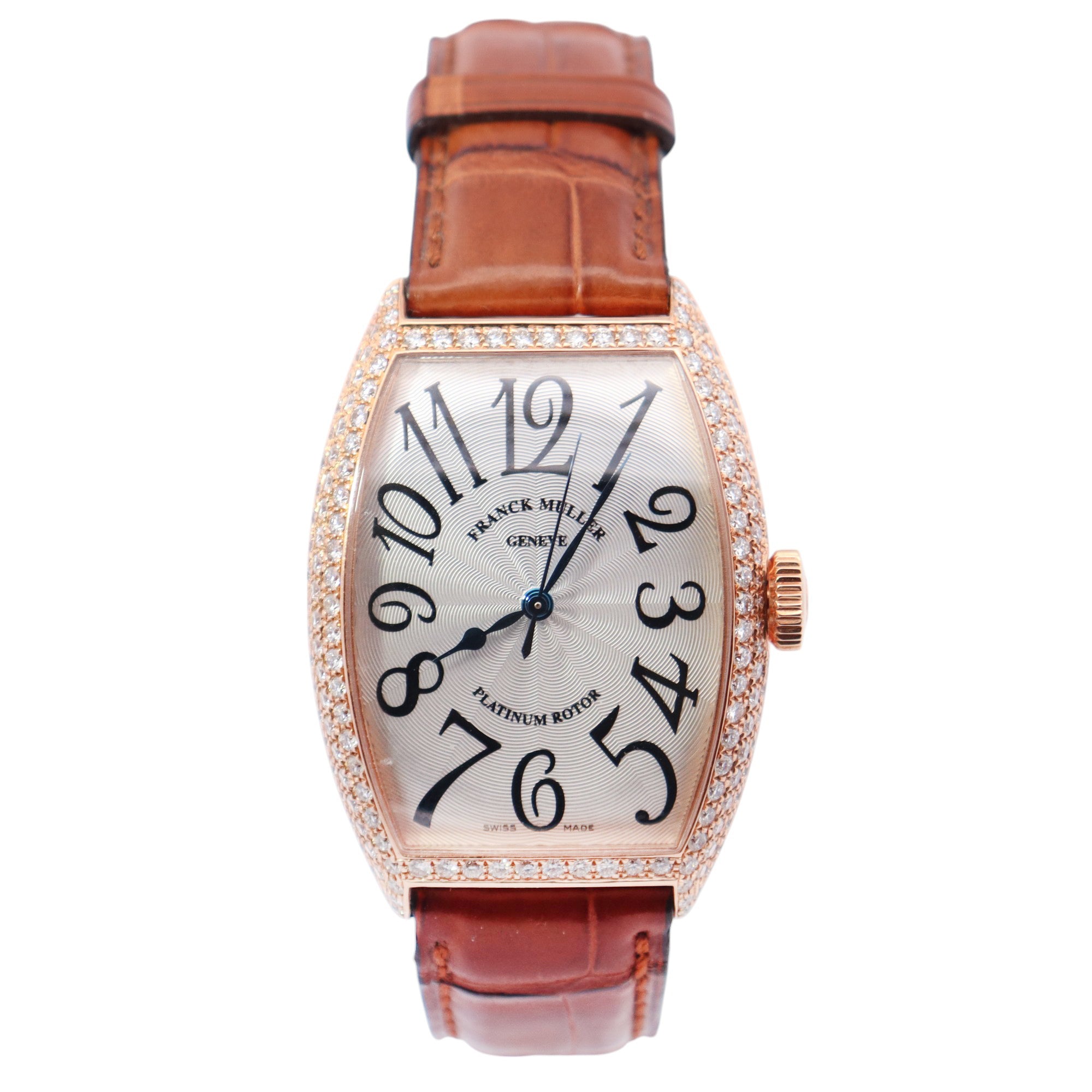 Franck Muller Cintree Curvex 32mm White Dial Watch Ref# 5850 SC D - Happy Jewelers Fine Jewelry Lifetime Warranty