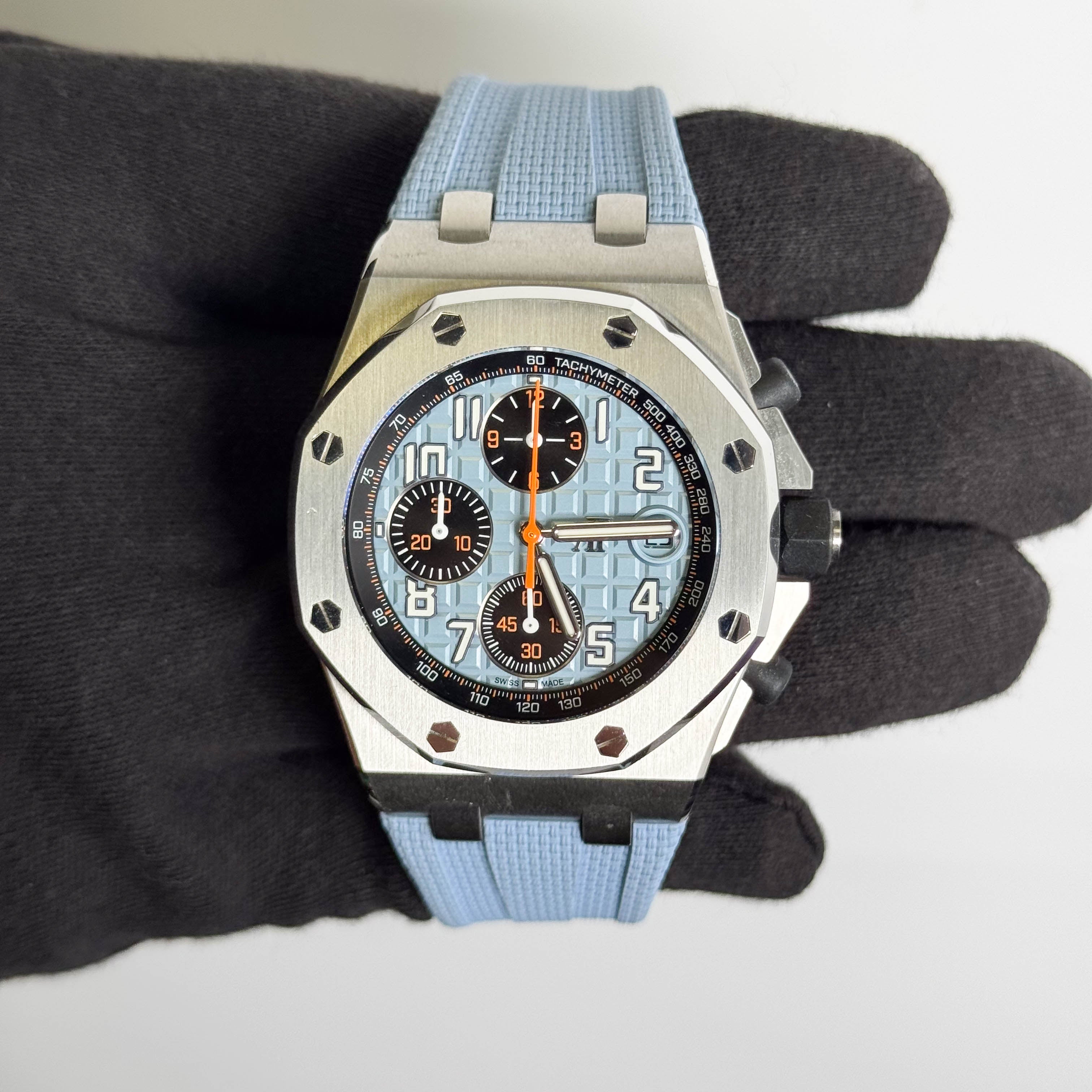 Audemars Piguet Royal Oak Offshore 42mm Blue Dial Watch Ref# 26238ST.OO.A340CA.01