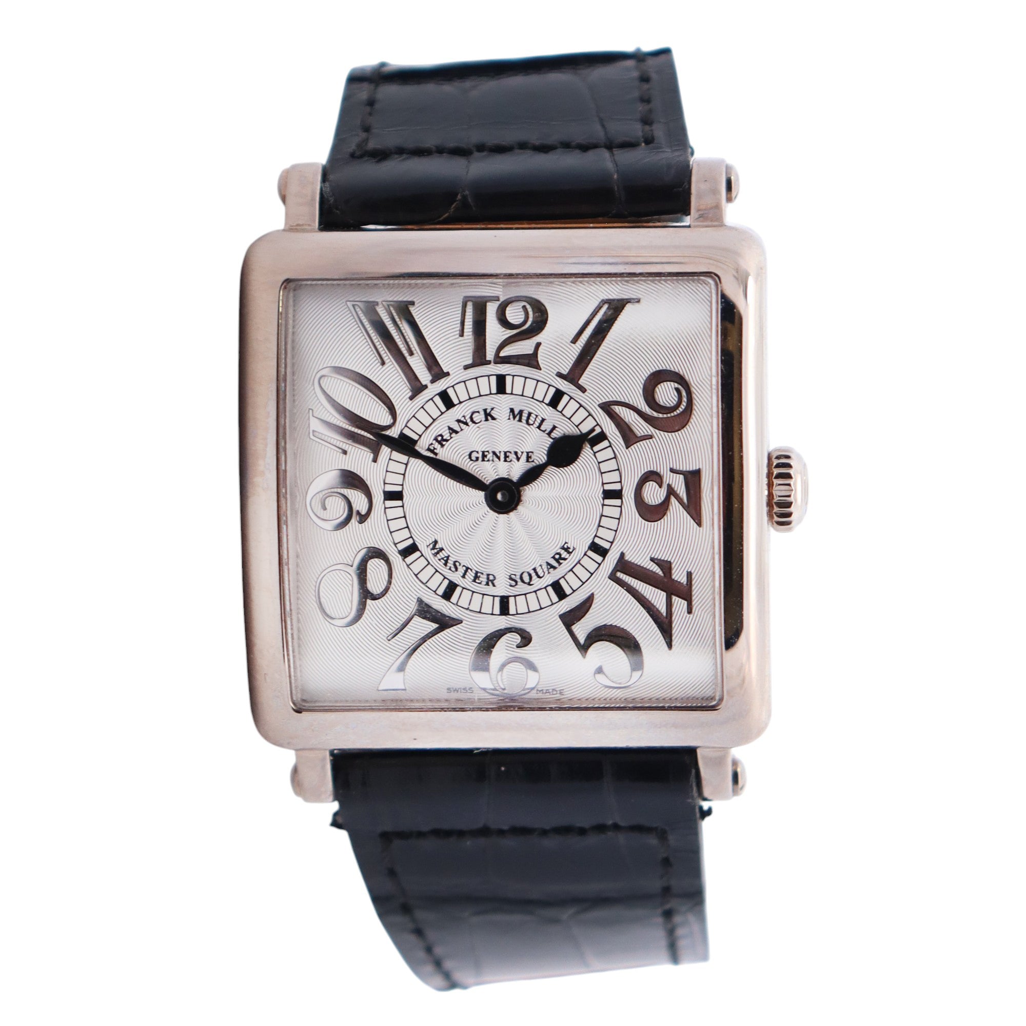 Franck Muller Master Square 34mm Silver Dial Watch Ref# 6002 M QZ REL V - Happy Jewelers Fine Jewelry Lifetime Warranty