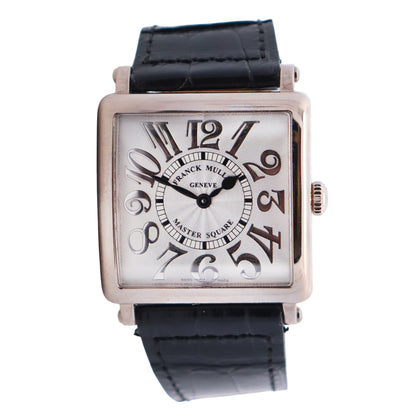 Franck Muller Master Square 34mm Silver Dial Watch Ref# 6002 M QZ REL V - Happy Jewelers Fine Jewelry Lifetime Warranty