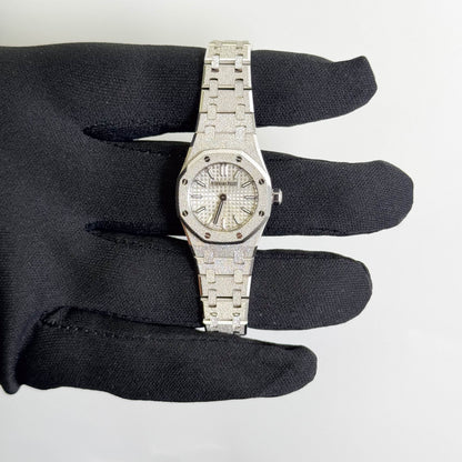 Audemars Piguet Royal Oak 23mm Silver Dial Watch Ref# 67630BC.GG.1312BC.01-C