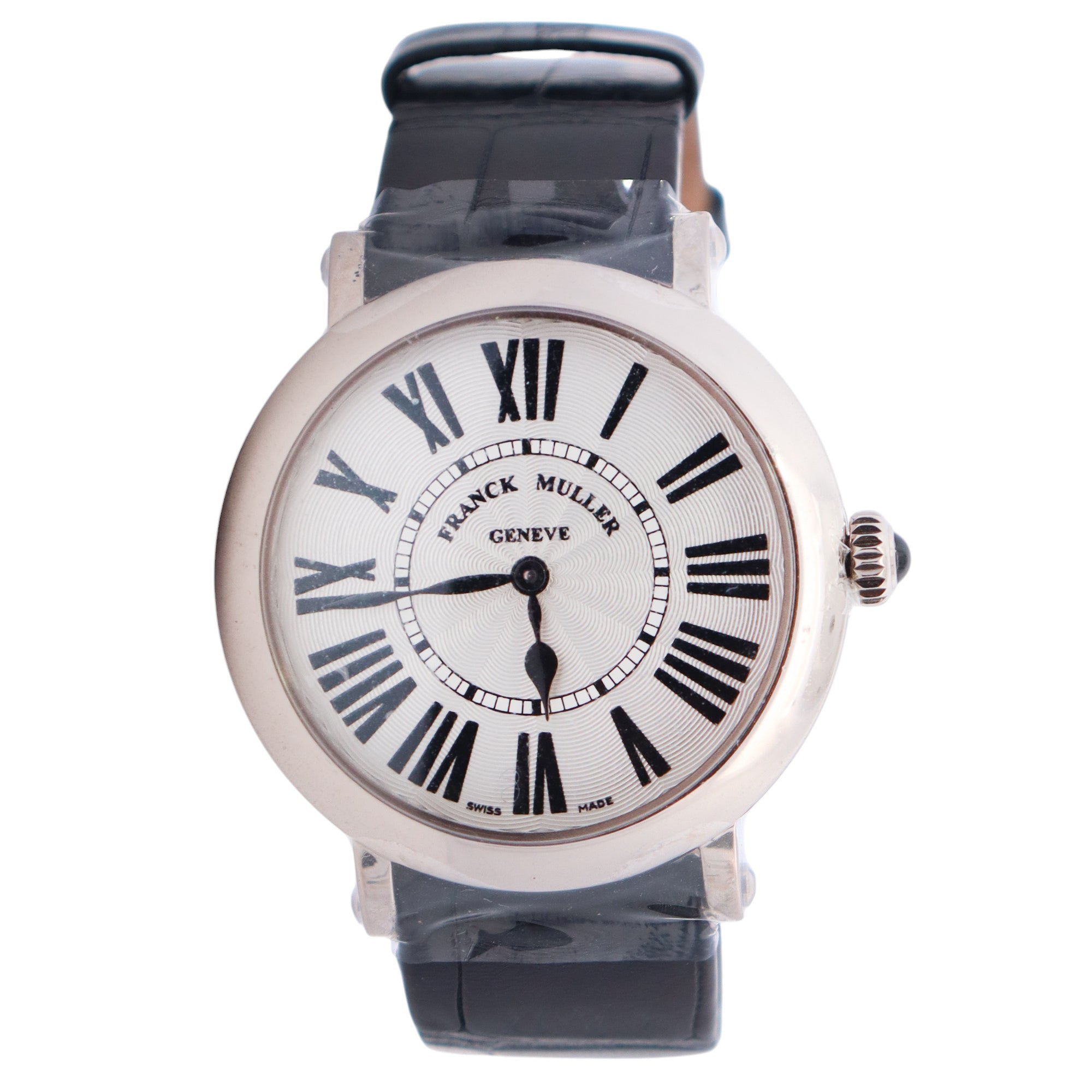 Franck Muller Ronde 35mm White Dial Watch Ref# 8035 QZ R - Happy Jewelers Fine Jewelry Lifetime Warranty