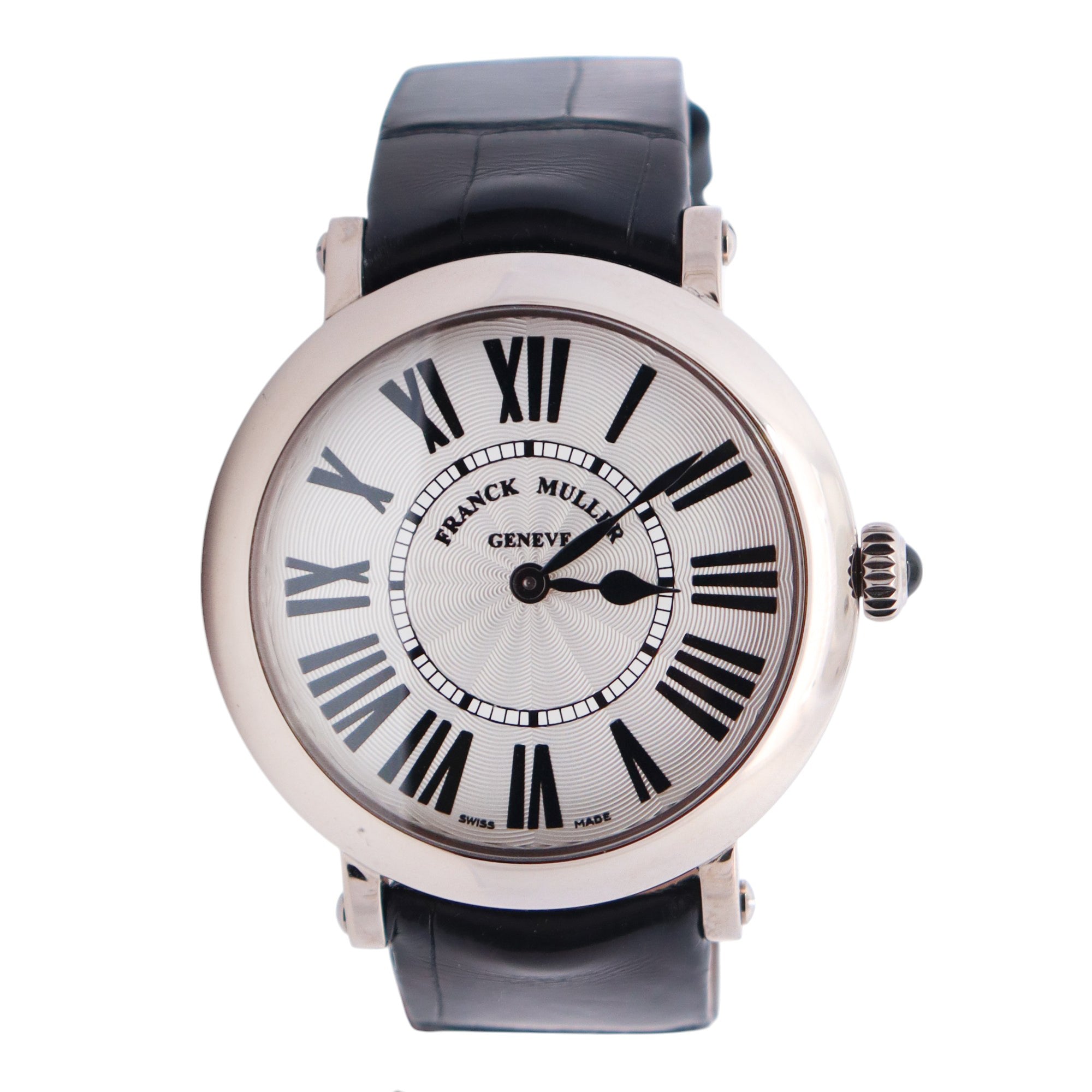 Franck Muller Ronde 35mm White Dial Watch Ref# 8035 QZ R - Happy Jewelers Fine Jewelry Lifetime Warranty