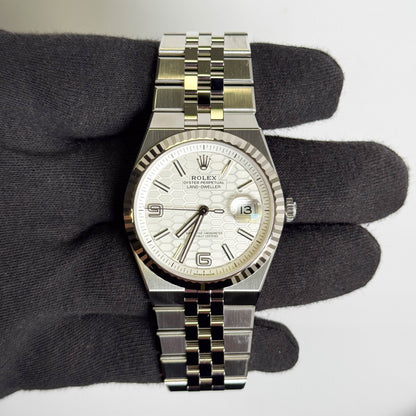 Rolex Land-Dweller 40mm White Dial Watch Ref # 127334 - Happy Jewelers Fine Jewelry Lifetime Warranty