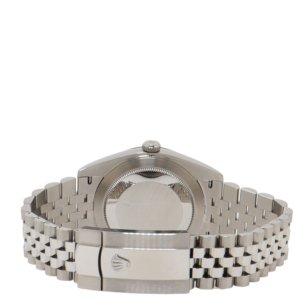 Rolex Datejust Stainless Steel 41mm Blue Stick Dial Watch Reference#: 126334 - Happy Jewelers Fine Jewelry Lifetime Warranty